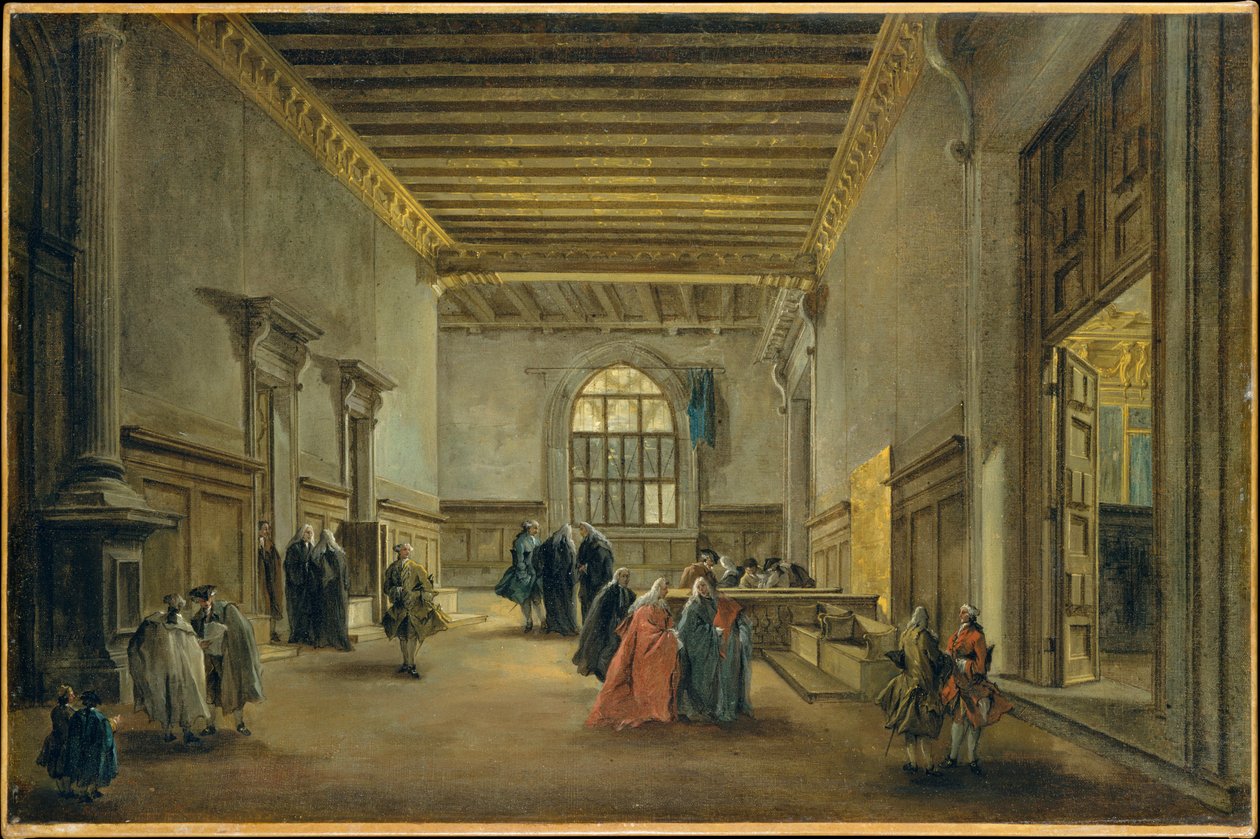 Przedpokój Sali Wielkiej Rady autorstwa Francesco Guardi