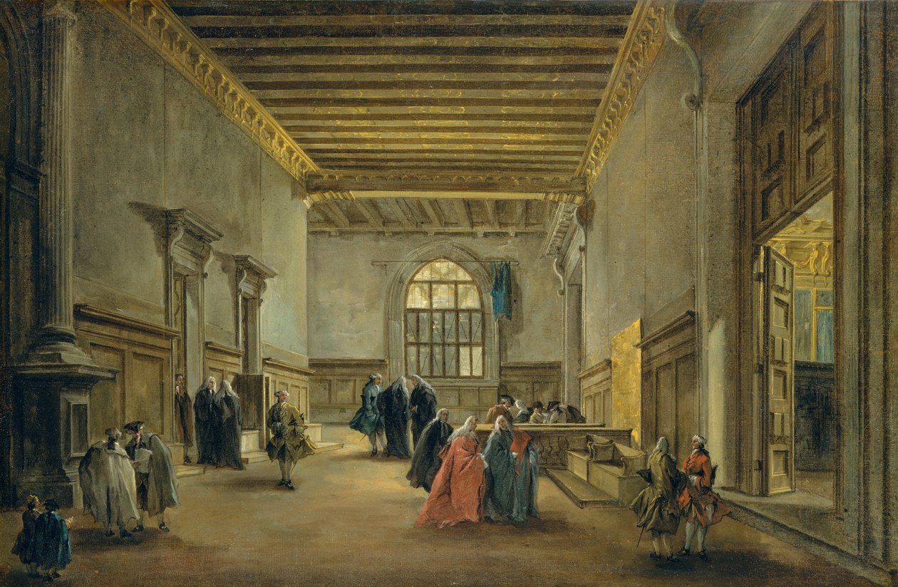 Przedsionek Sala del Maggior Consiglio, ok. 1765-68 autorstwa Francesco Guardi