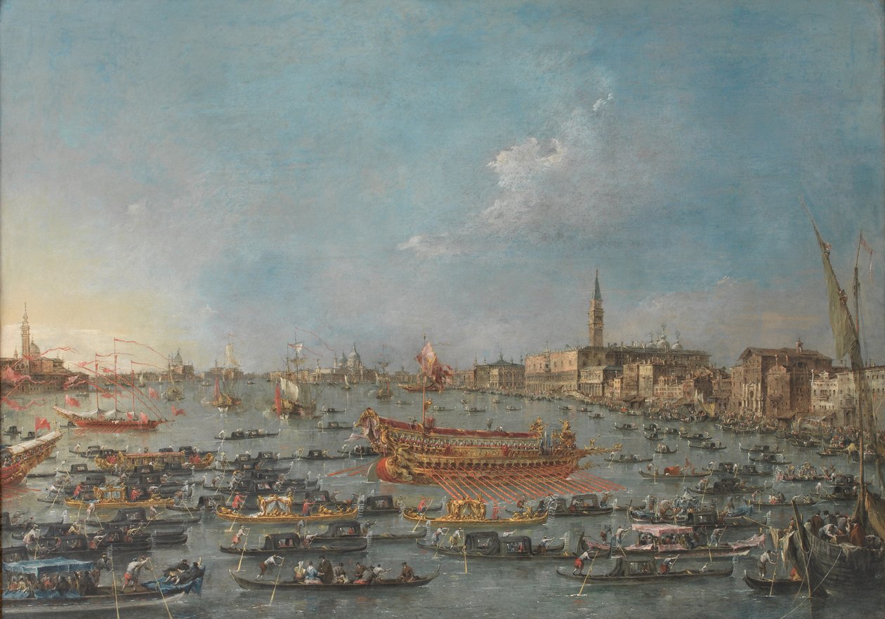 Festiwal Bucintoro w Wenecji autorstwa Francesco Guardi