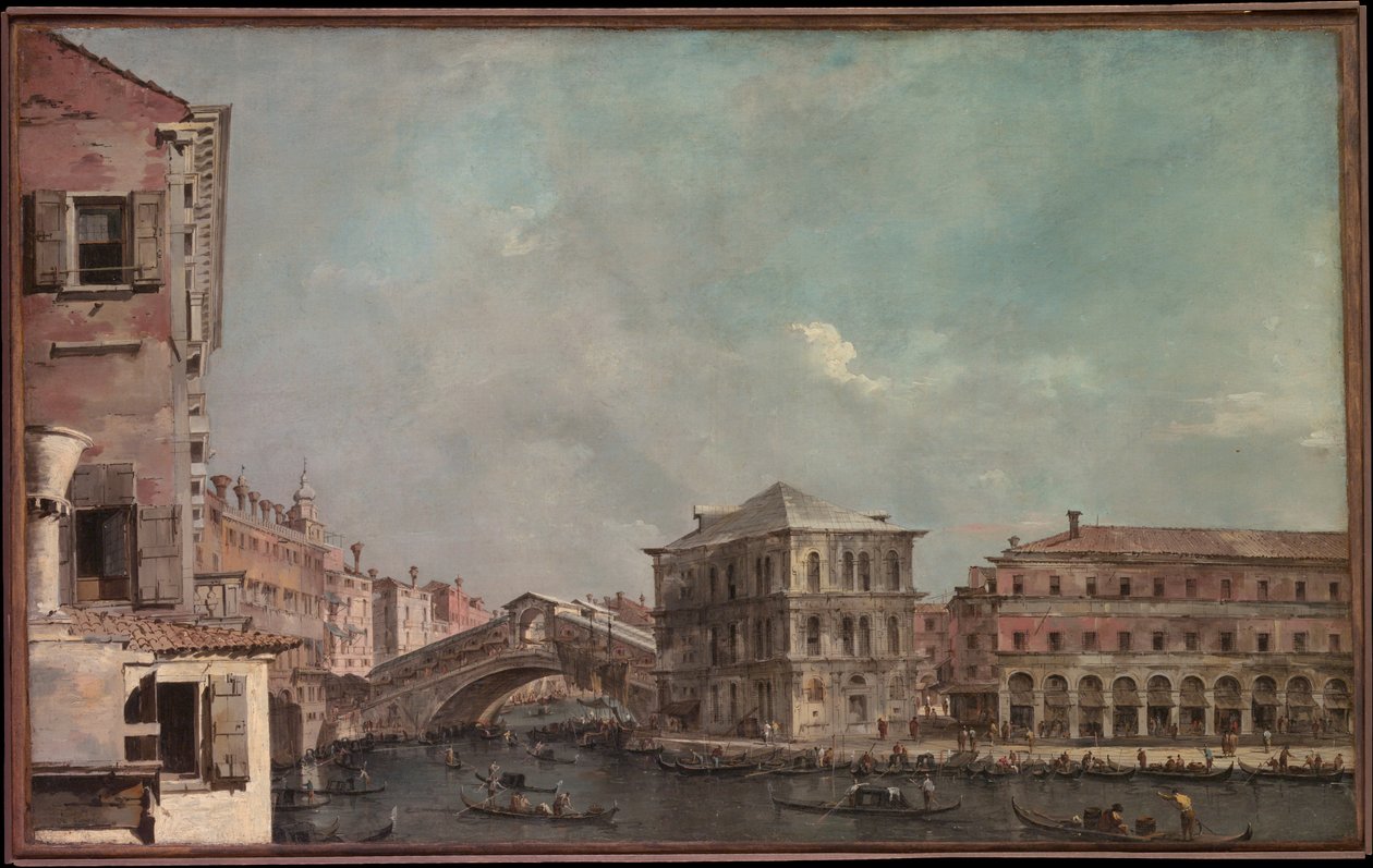 Canal Grande powyżej Rialto autorstwa Francesco Guardi