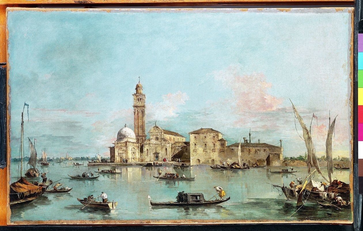 Wyspa San Michele, Wenecja autorstwa Francesco Guardi