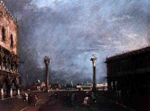 Piazzetta di San Marco w Wenecji (olej na płótnie) autorstwa Francesco Guardi