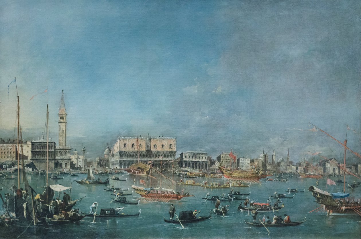 Odejście Bucintoro, ok. 1765-80 (olej na płótnie) autorstwa Francesco Guardi