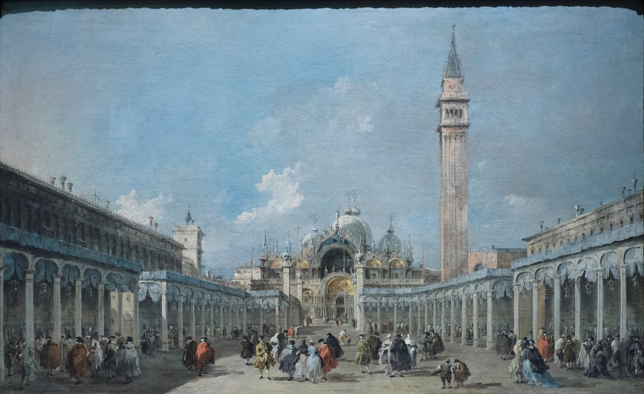 Święto Wniebowstąpienia na placu San Marco, ok. 1775 (olej na płótnie) autorstwa Francesco Guardi