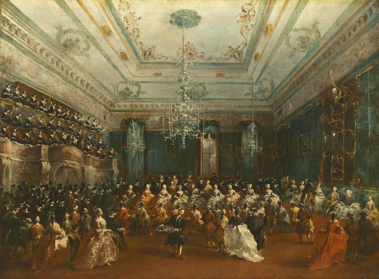Wenecki koncert galowy autorstwa Francesco Guardi