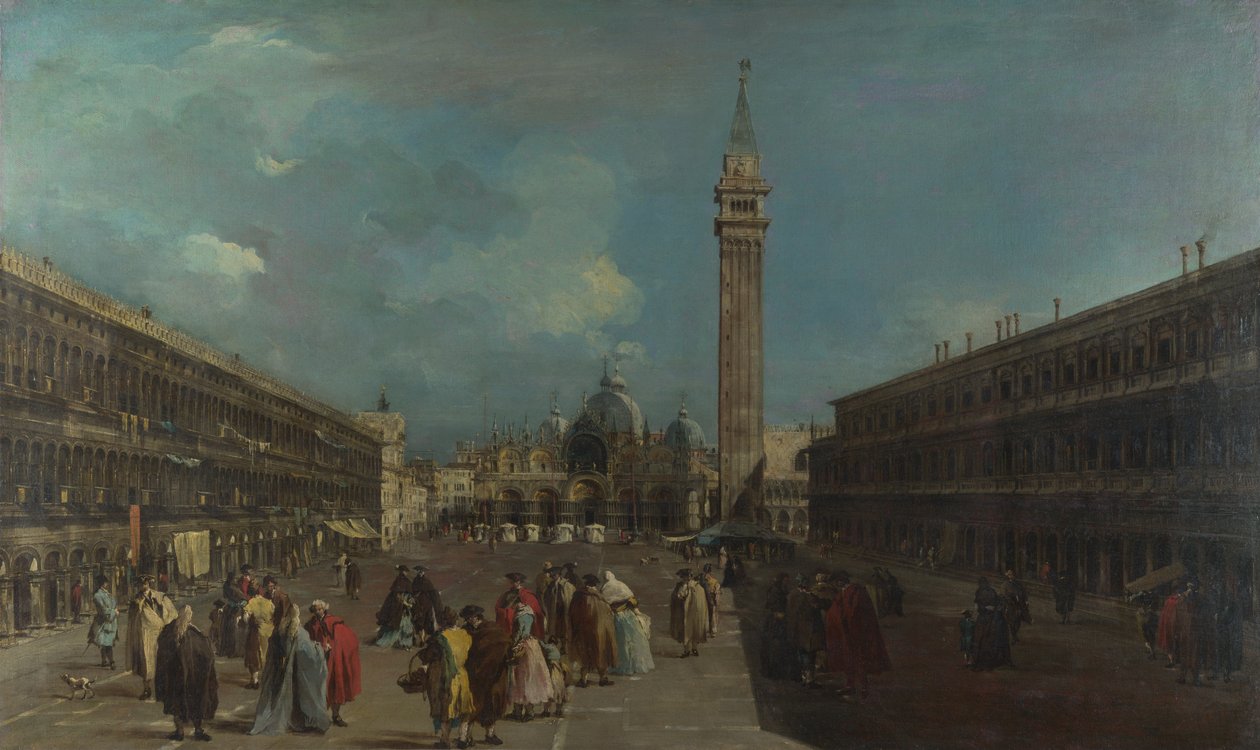 Wenecja, Piazza San Marco, ok. 1760 autorstwa Francesco Guardi