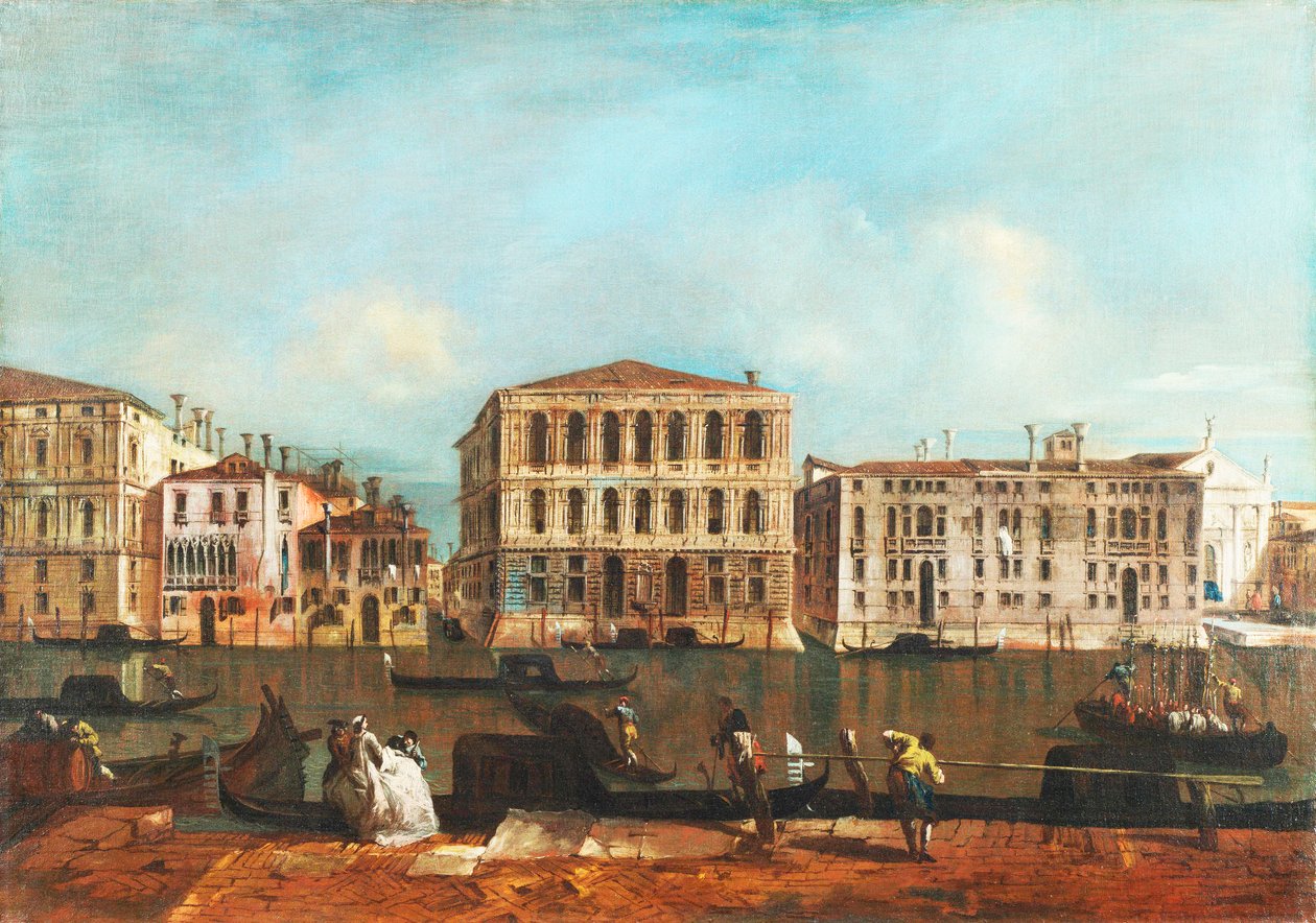 Wenecja: Wielki Kanał z Palazzo Pesaro autorstwa Francesco Guardi