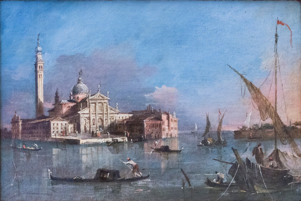 Vista de San Giorgio Maggiore, Francesco Guardipolish autorstwa Francesco Guardi