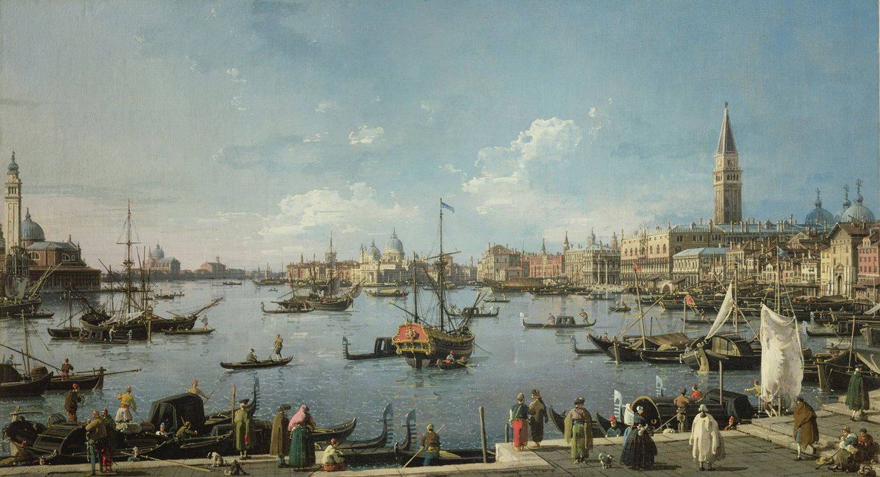 Widok na Bacino di San Marco, Wenecja autorstwa Francesco Guardi
