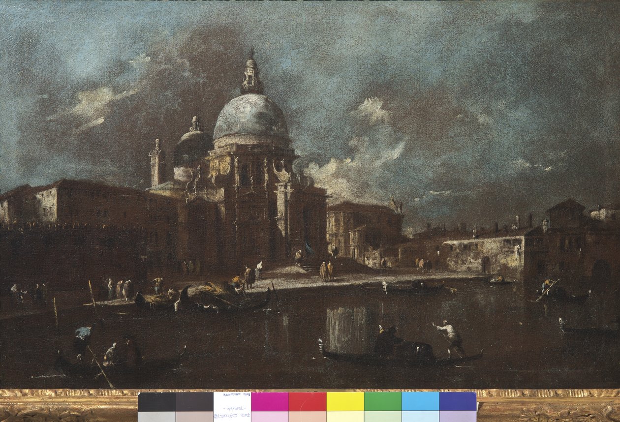 Widok kościoła Santa Maria della Salute, 1774-91 autorstwa Francesco Guardi