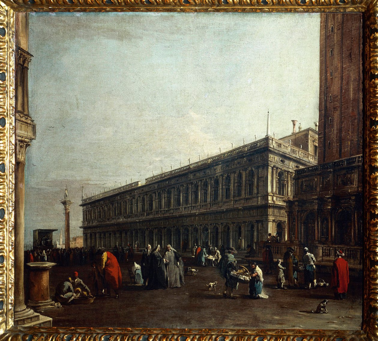 Widok na Piazzetta autorstwa Francesco Guardi