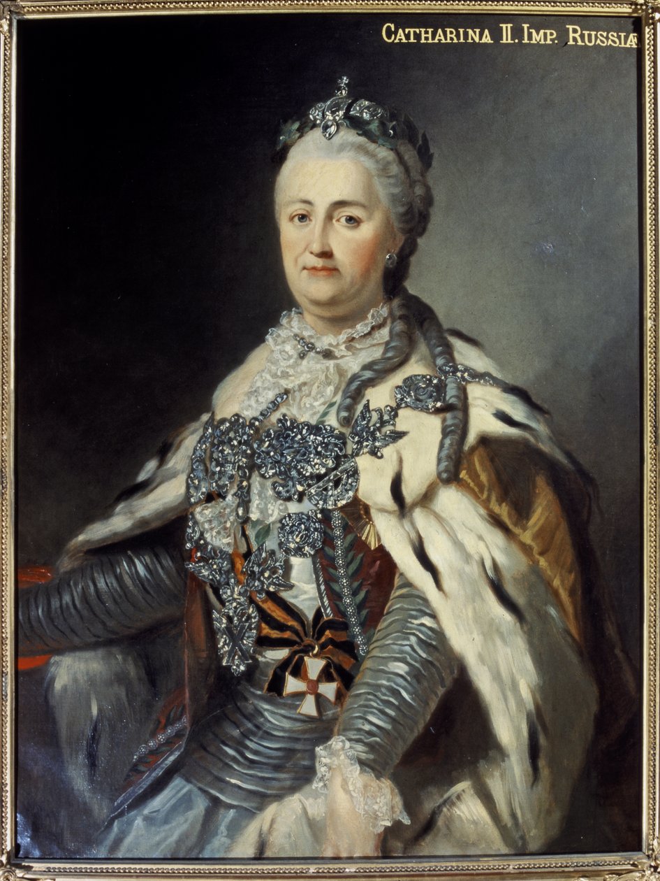 Katarzyna II "Wielka" (1729-1796) (olej na płótnie) autorstwa Francesco Guerini