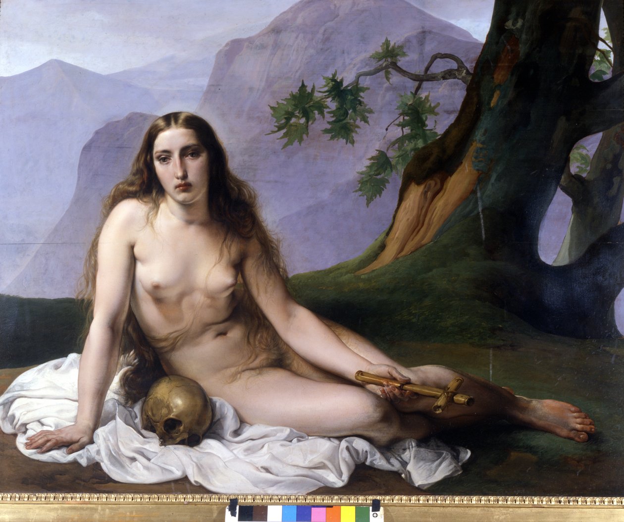 Francesco Hayez (1791 - 1882). Madeleine pokutująca (Vanite). 1833. Mediolan, Galeria Sztuki Nowoczesnej. autorstwa Francesco Hayez