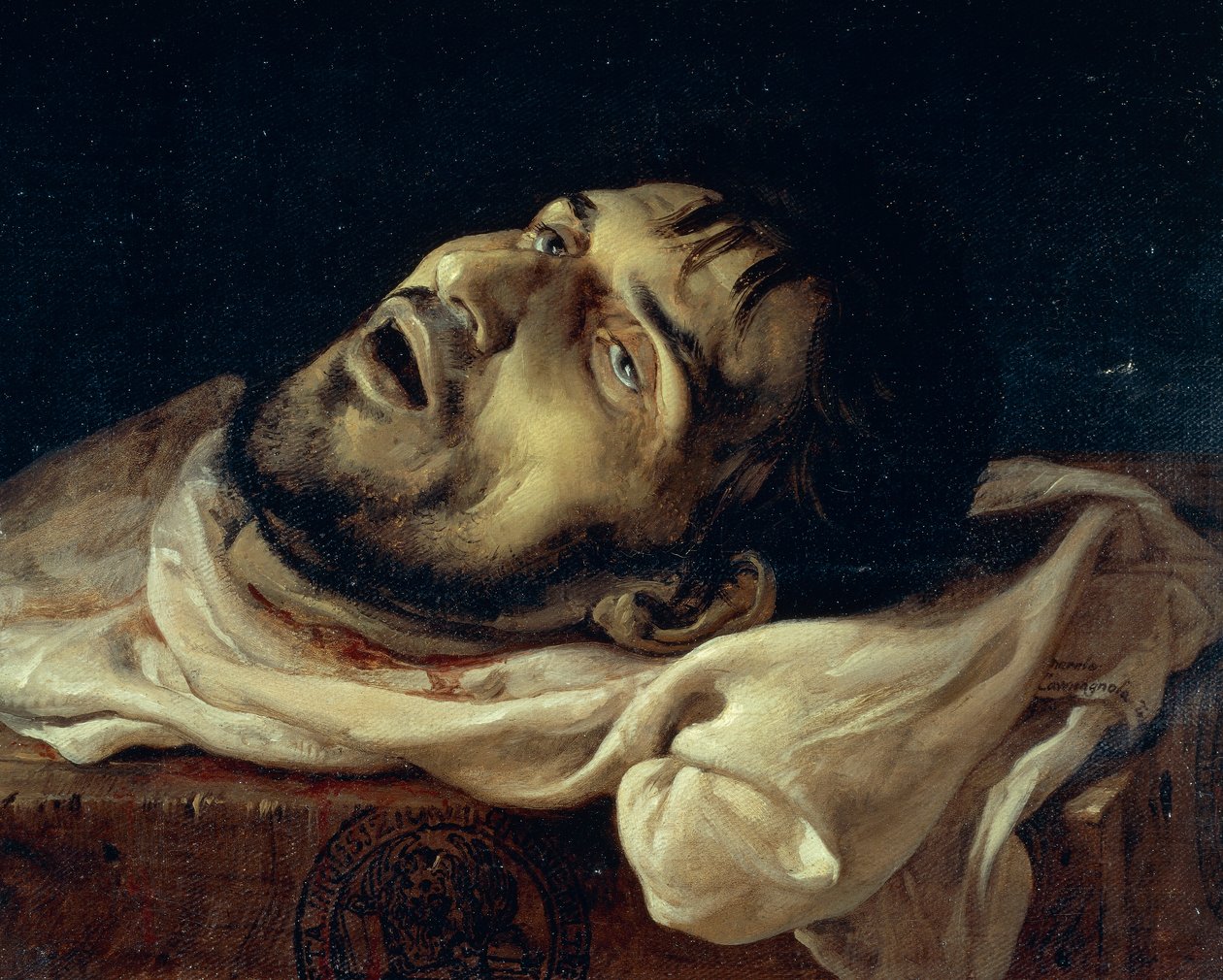 Głowa hrabiego Carmagnola autorstwa Francesco Hayez