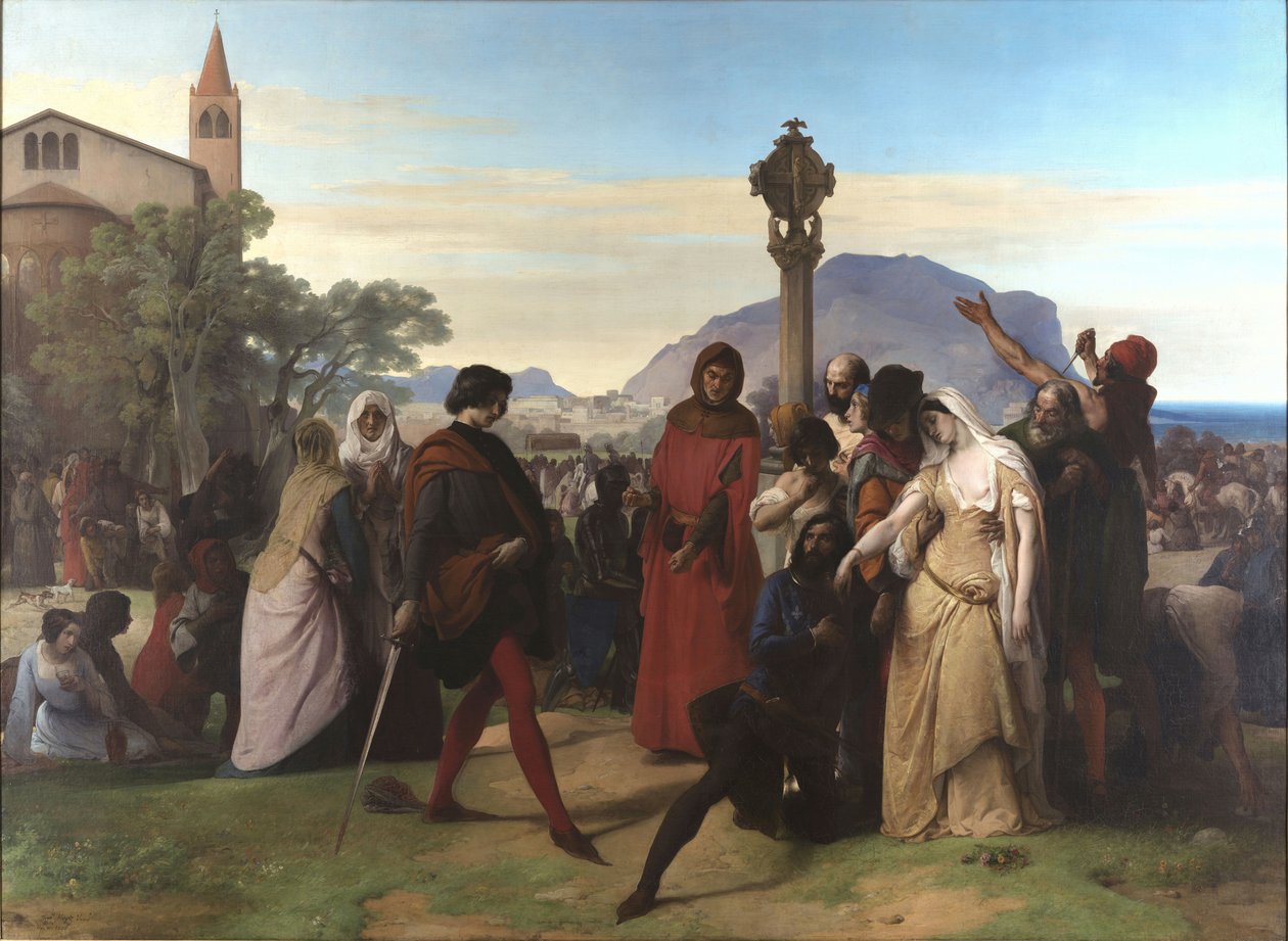 Włoski: I vespri siciliani Nieszpory sycylijskie autorstwa Francesco Hayez