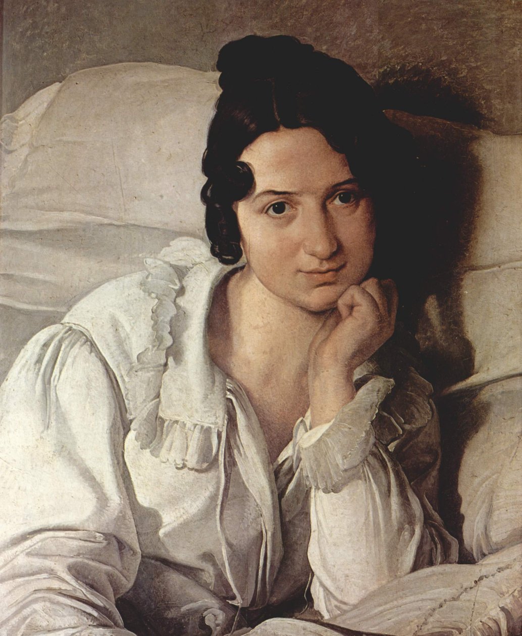 Włoski: Portret Caroliny Zucchi Portret Caroliny Zucchi autorstwa Francesco Hayez