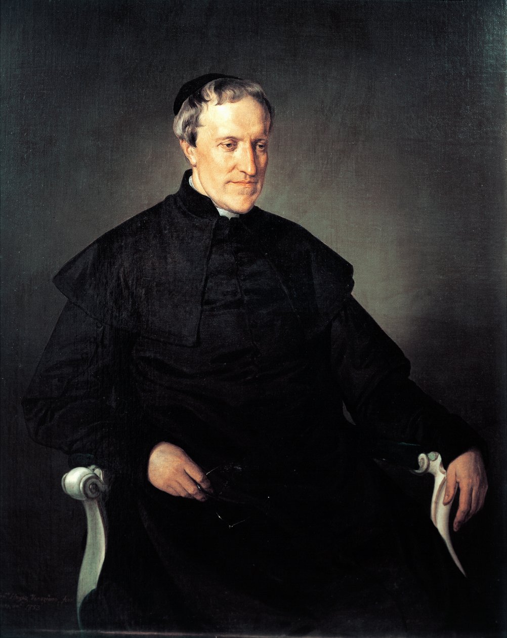 Portret Antonio Rosmini Serbati, Francesco Hayez (1791-1882), olej na płótnie autorstwa Francesco Hayez