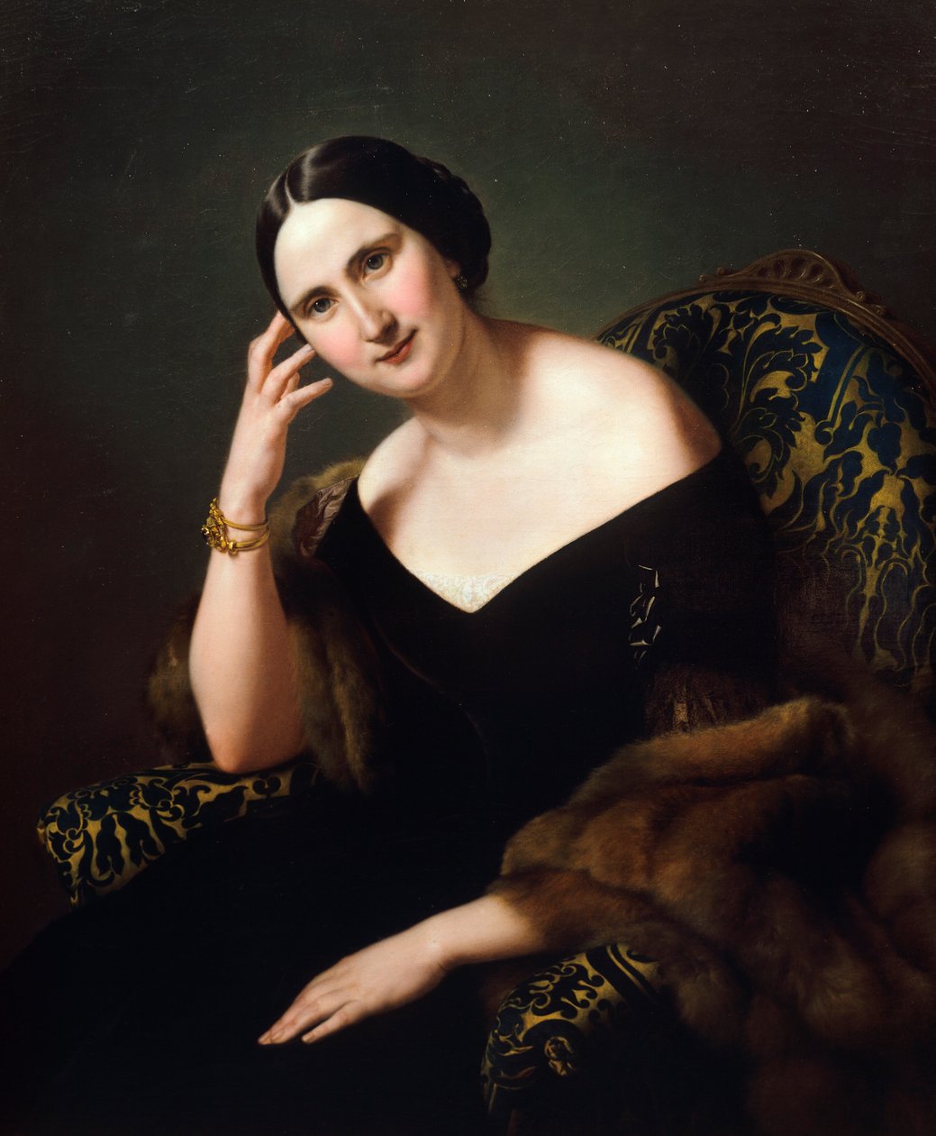 Portret Cateriny Bonvicini Cardinale, Francesco Hayez (1791-1882), olej na płótnie autorstwa Francesco Hayez
