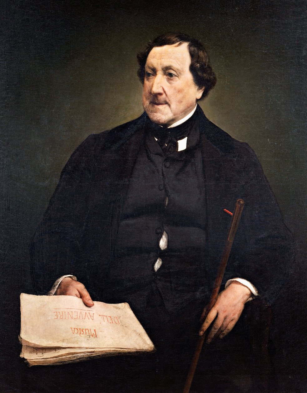 Portret Gioachino Rossiniego (Pesaro autorstwa Francesco Hayez
