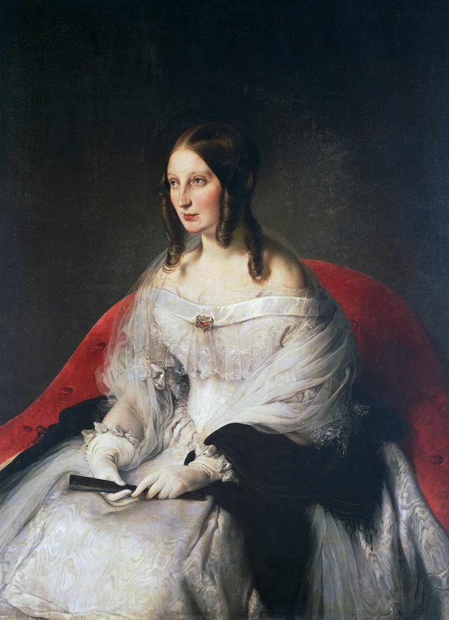 Portret Sarah Louise Strachan Ruffo z Motta i Bagnara, księżniczki Sant