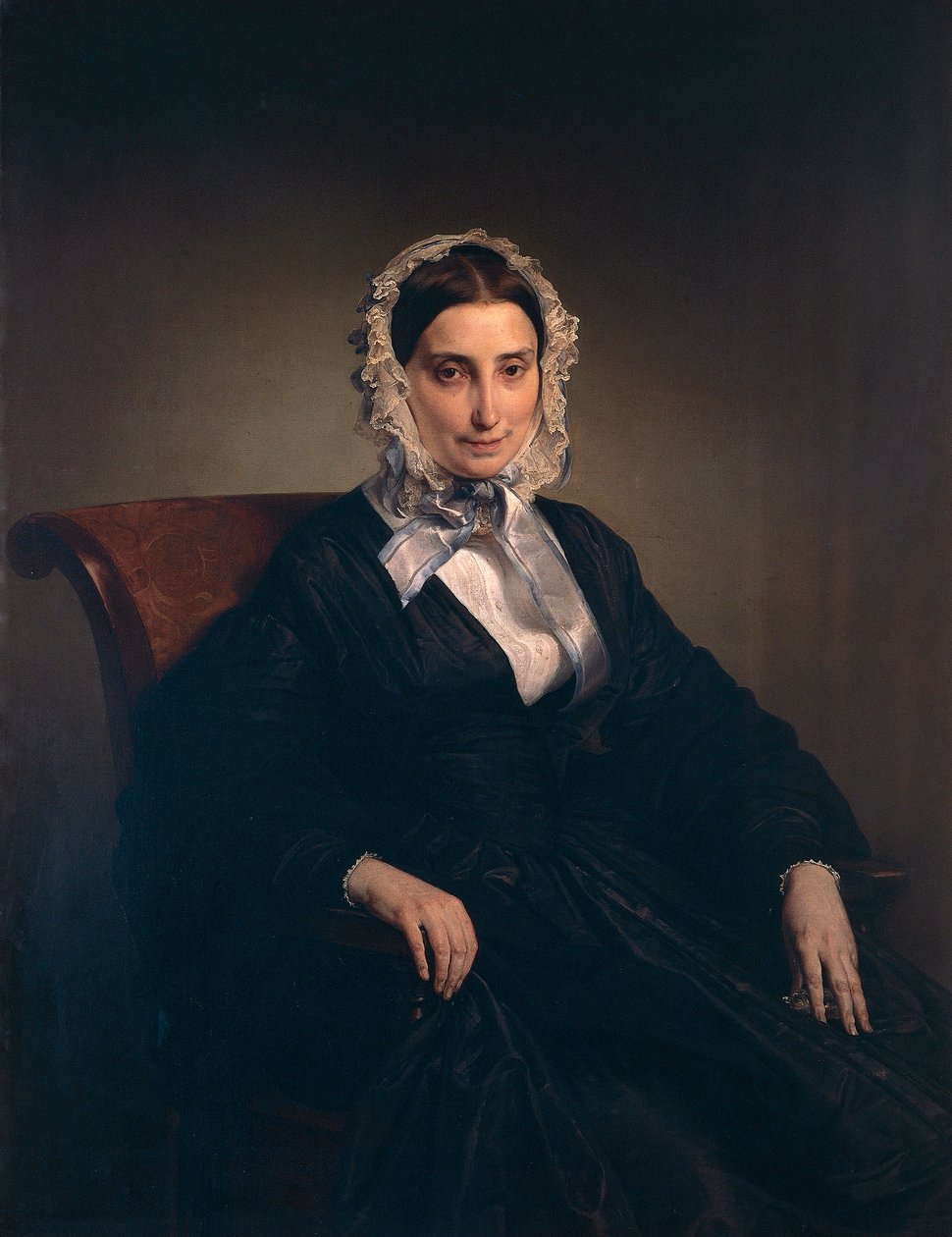 Portret Teresy Borri (drugiej żony Alessandro Manzoniego) – Francesco Hayez (1791-1882) autorstwa Francesco Hayez