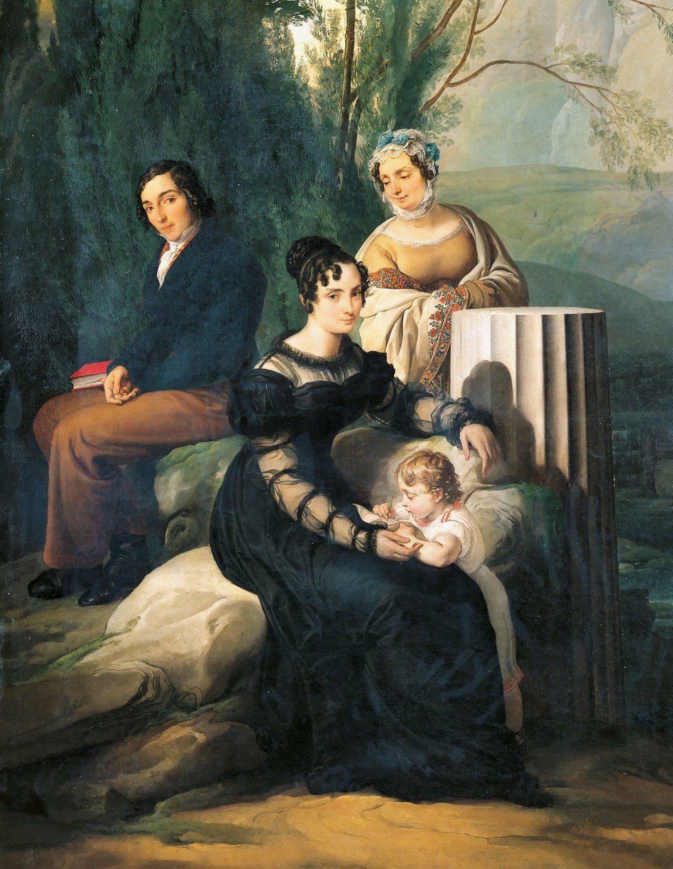 Portret rodziny Borri Stampa, 1822. autorstwa Francesco Hayez