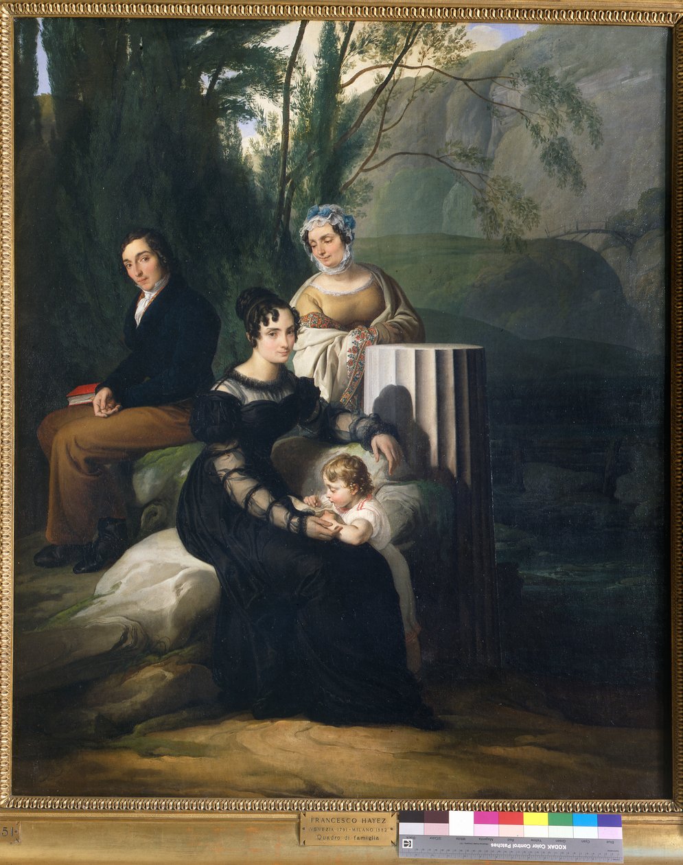 Portret rodziny Borri Stampa autorstwa Francesco Hayez