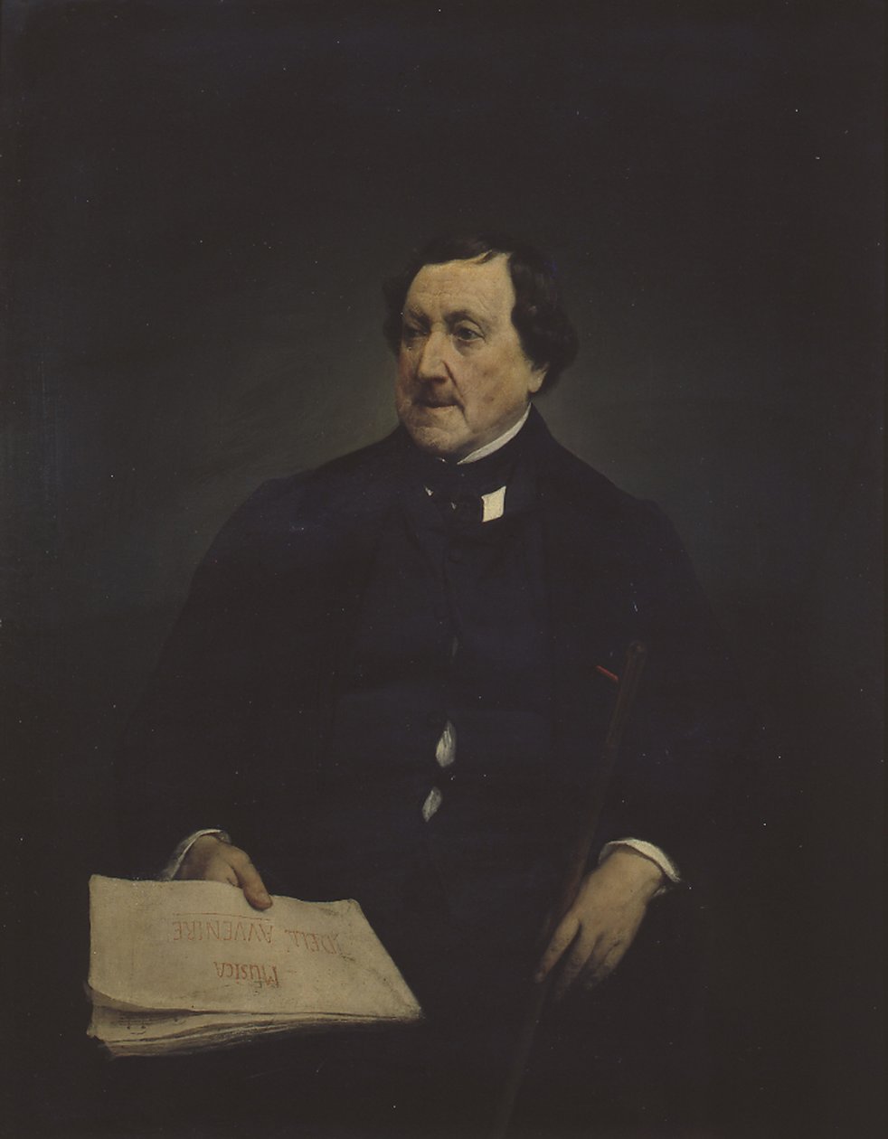 Portret kompozytora Gioachino Antonio Rossiniego 1792-1868 autorstwa Francesco Hayez