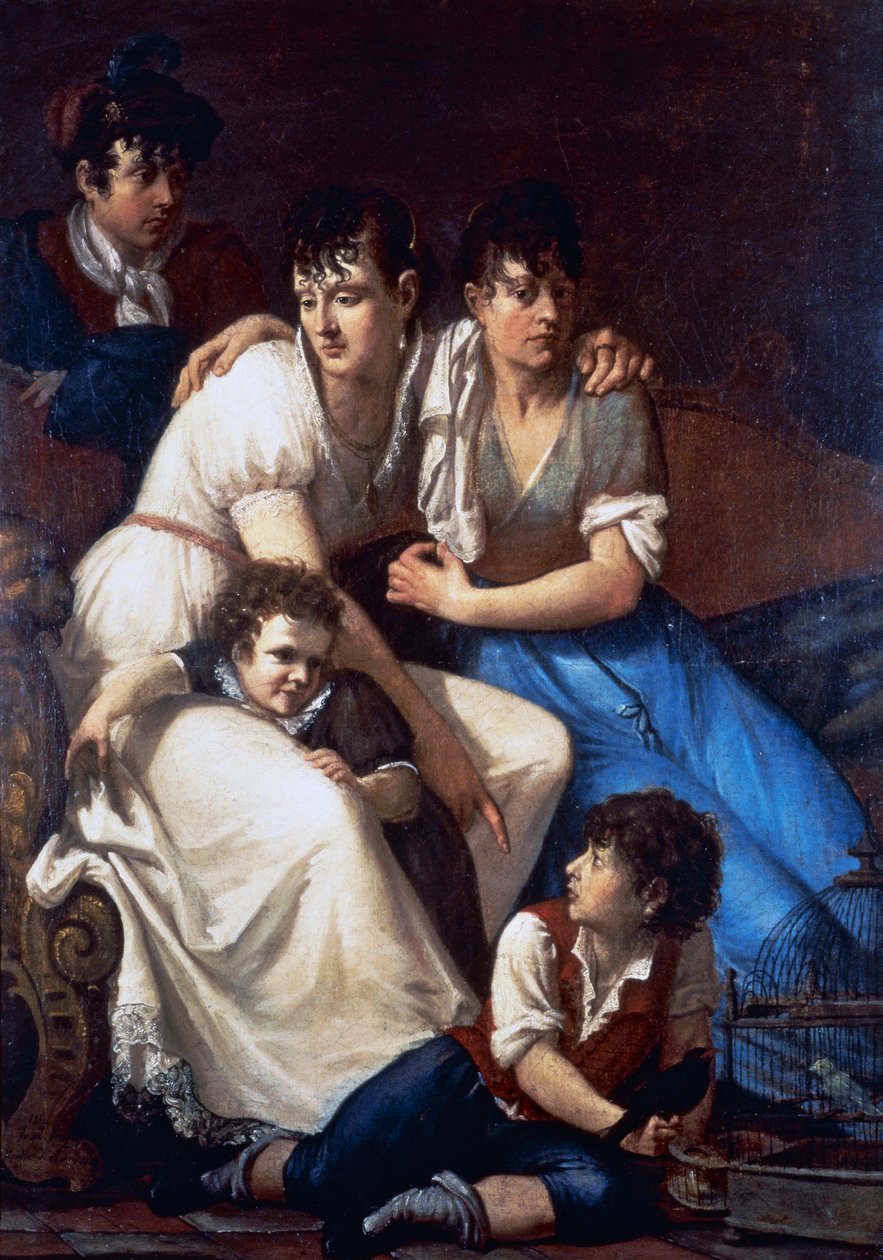 Portret rodziny malarza autorstwa Francesco Hayez