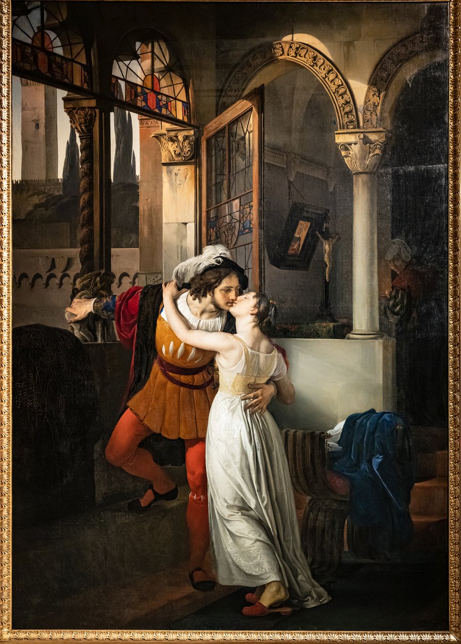 Ostatni pocałunek Romea z Julią autorstwa Francesco Hayez