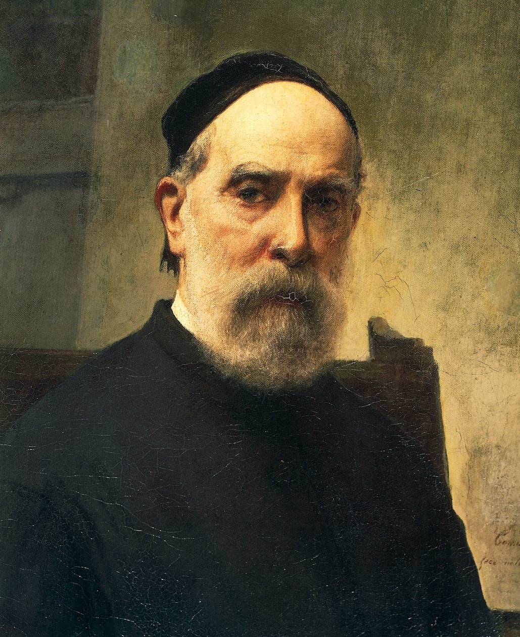 Autoportret 88 lat, Francesco Hayez (1791-1882), olej na płótnie, 58x46 cm, Detal autorstwa Francesco Hayez