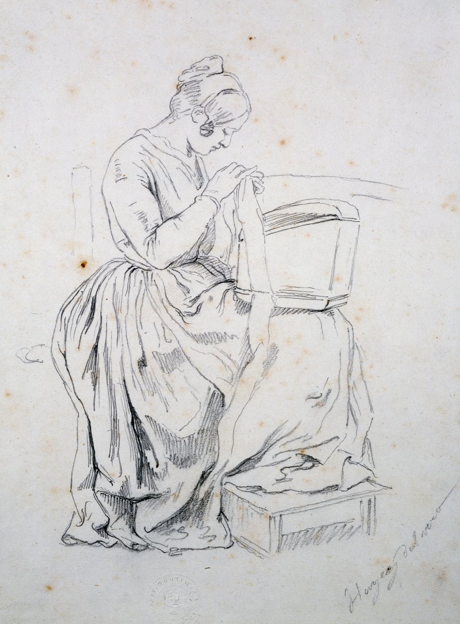 Studium do portretu żony autorstwa Francesco Hayez
