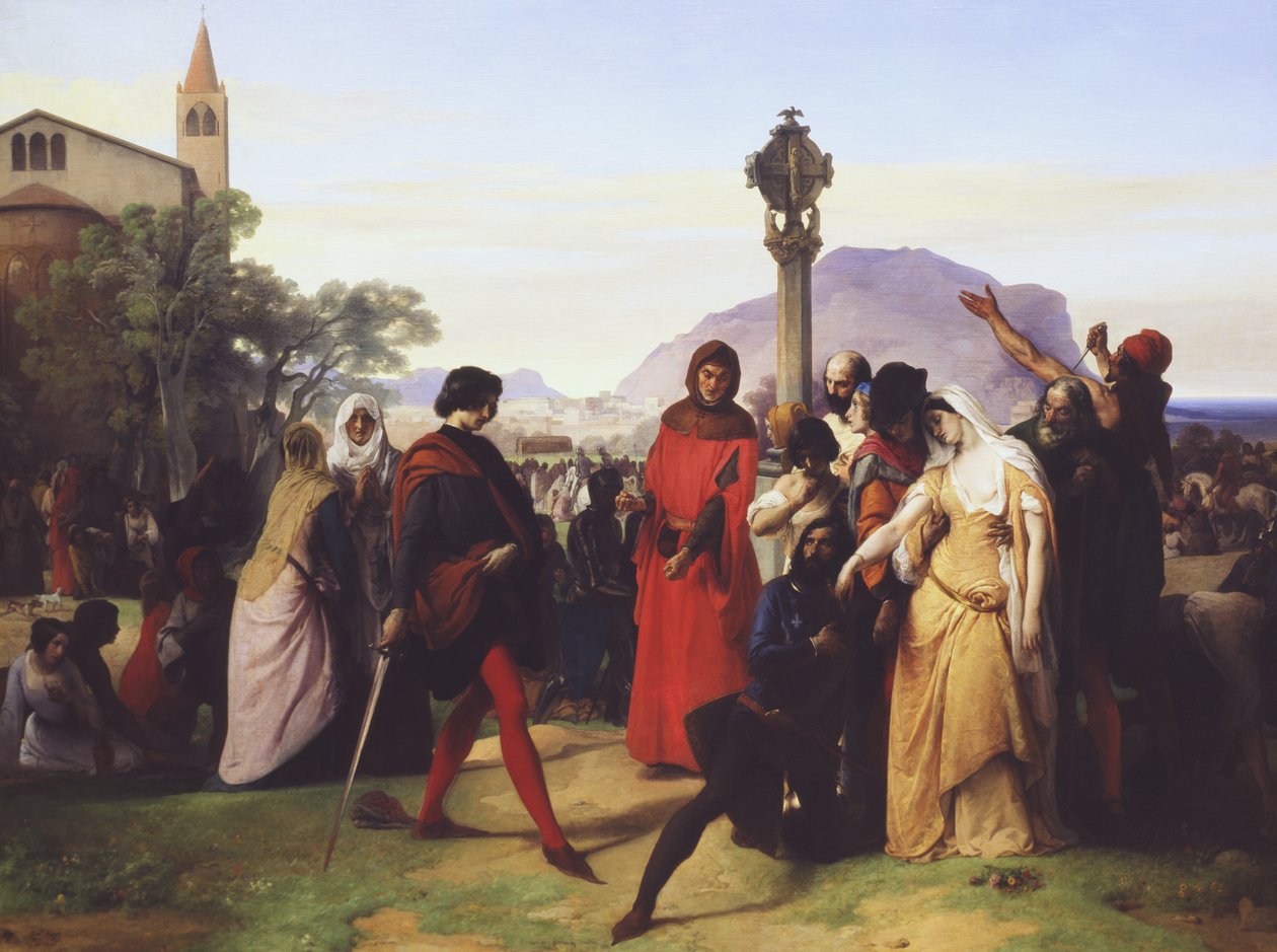 Nieszpory sycylijskie, 1846 r autorstwa Francesco Hayez