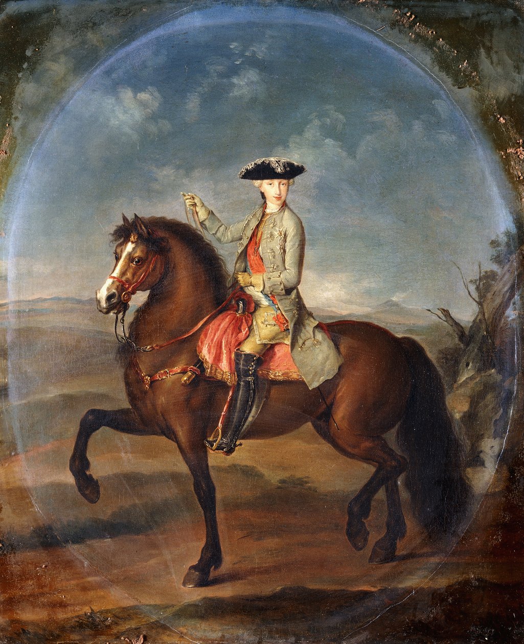 Konny portret Franciszka, księcia Lotaryngii autorstwa Francesco Liani