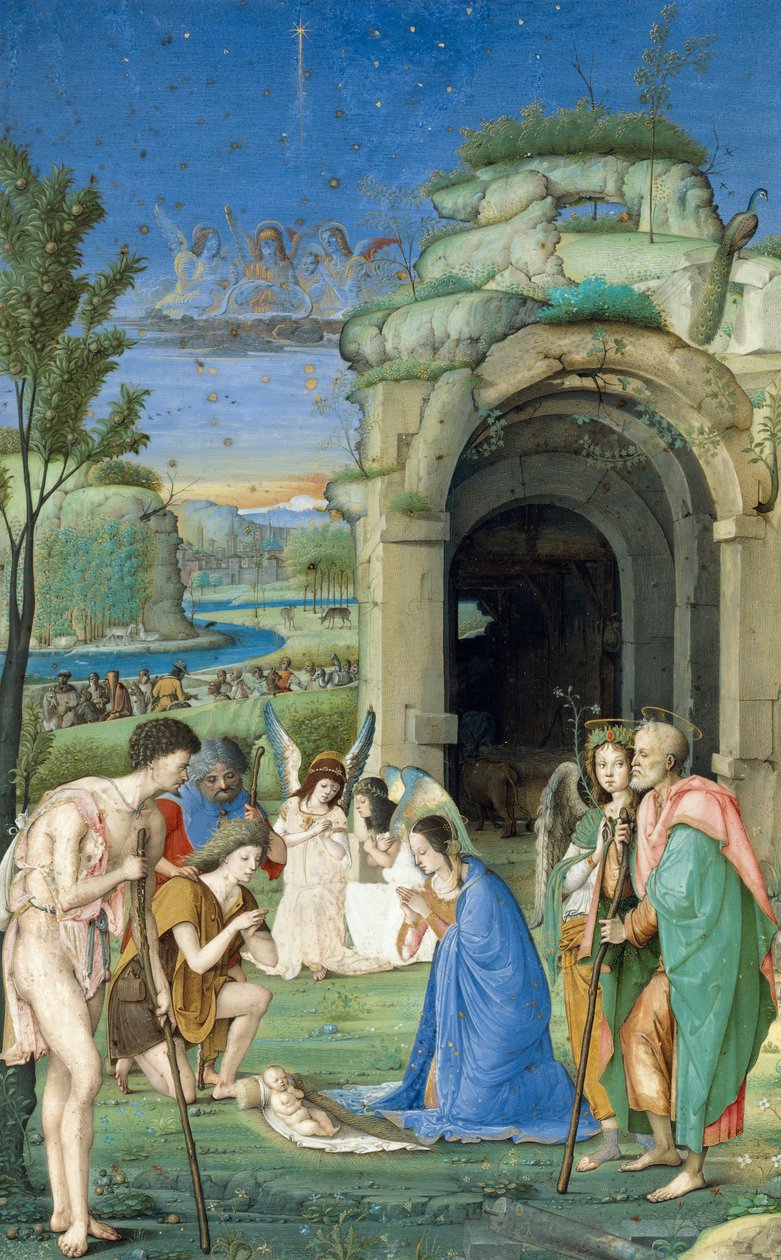 Adoracja pasterzy ok. godz. 1500. autorstwa Francesco Marmitta