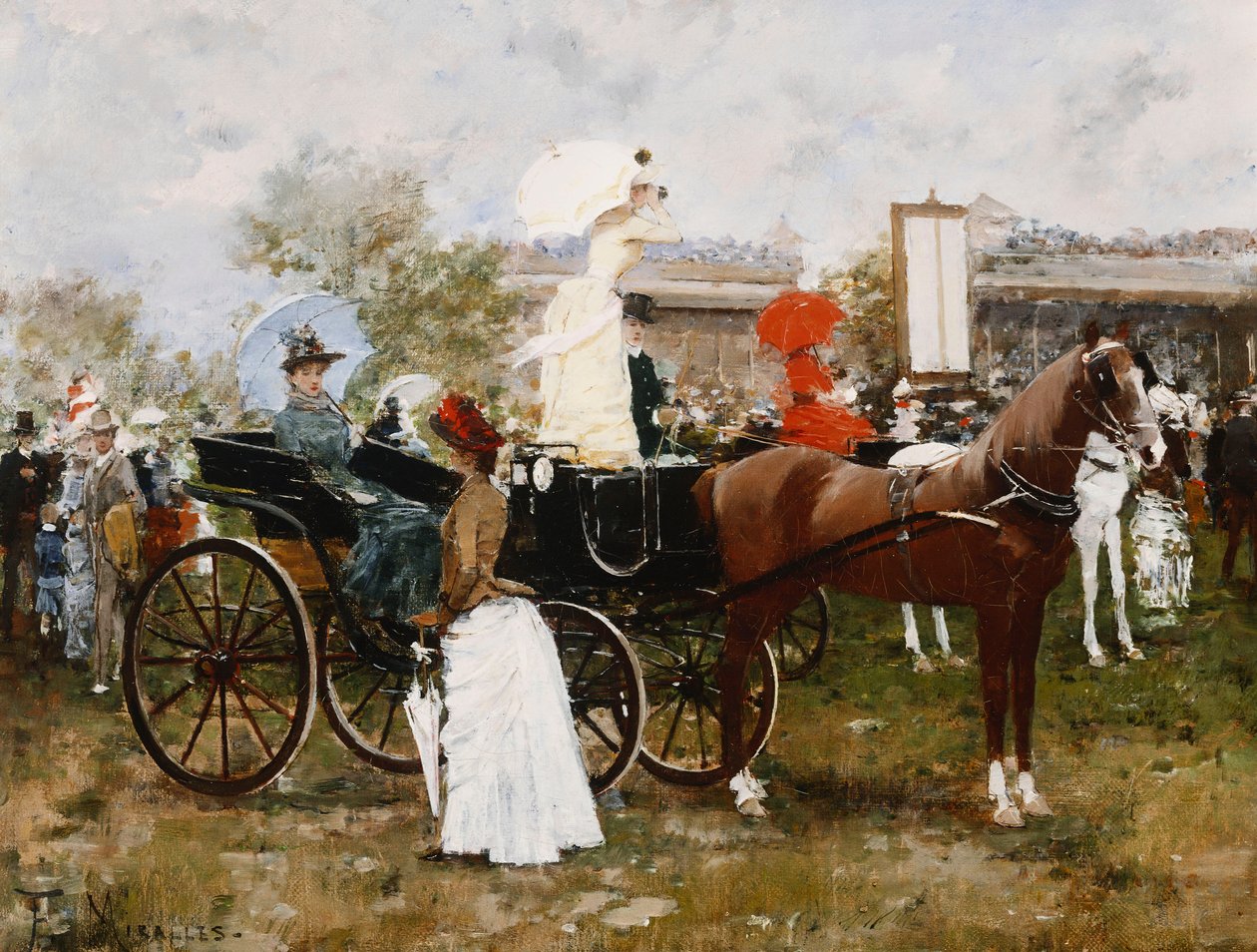 Na wyścigach autorstwa Francesco Miralles Galaup