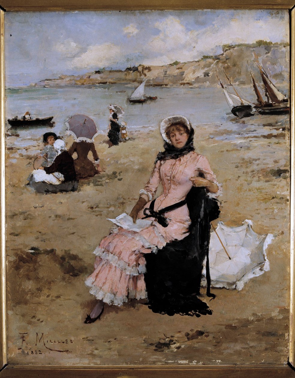 Na plaży autorstwa Francesco Miralles Galaup