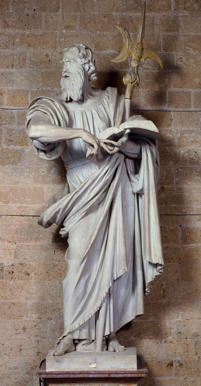 Św. Tadeusz, marmurowa rzeźba Francesco Mochi (1580-1654), Muzeum Dzieł Katedralnych, Orvieto, Włochy autorstwa Francesco Mochi