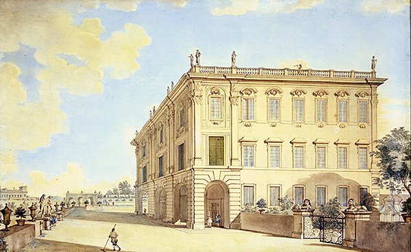 Widok na Rzym (akwarela na papierze) autorstwa Francesco Panini