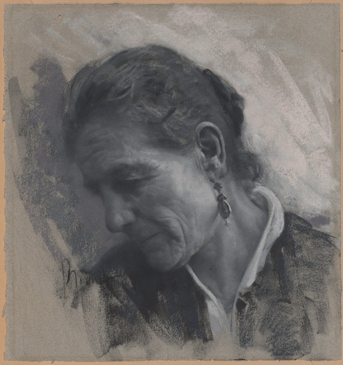 Luisa Carmignani, teściowa artysty autorstwa Francesco Paolo Michetti