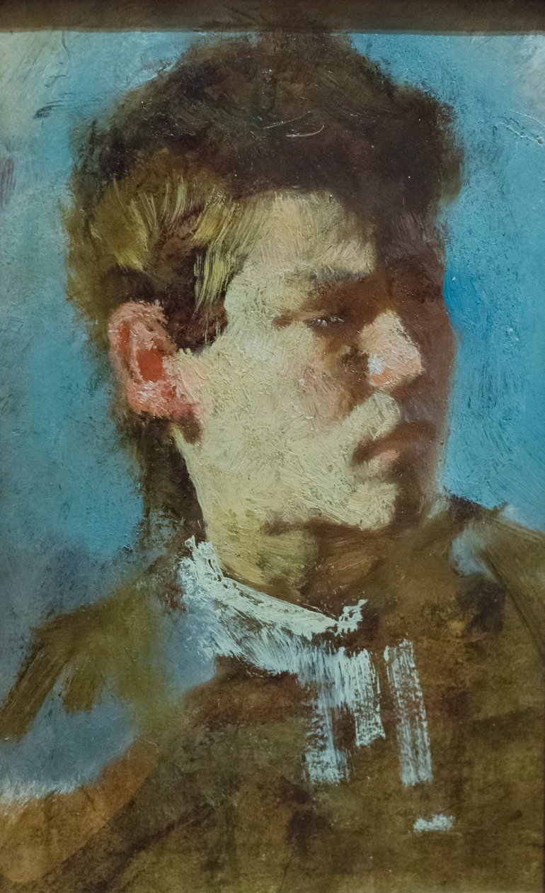 Autoportret jako młody człowiek autorstwa Francesco Paolo Michetti