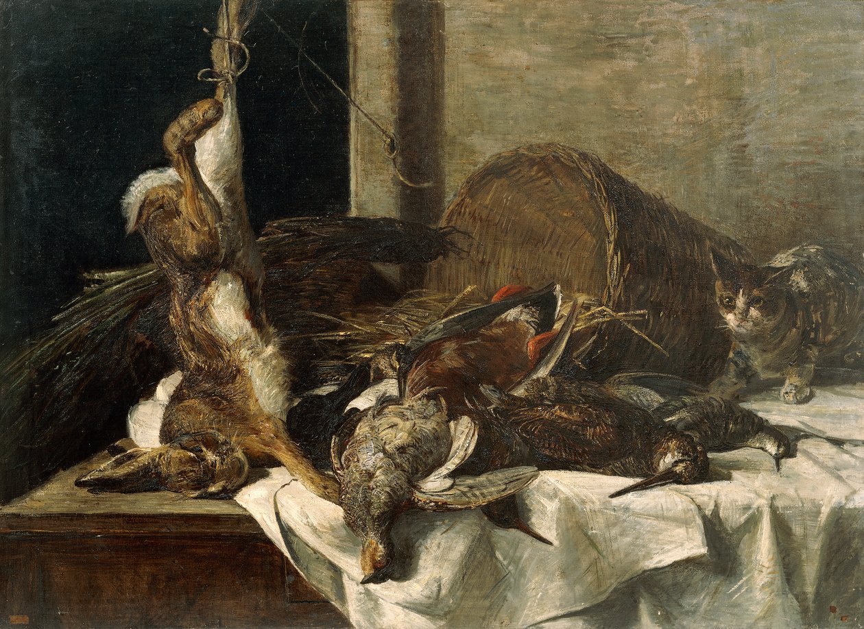 Martwa natura z caggiagione (olej na płótnie) autorstwa Francesco Paolo Palizzi