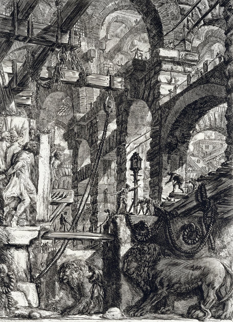 Więzienie V autorstwa Francesco Piranesi
