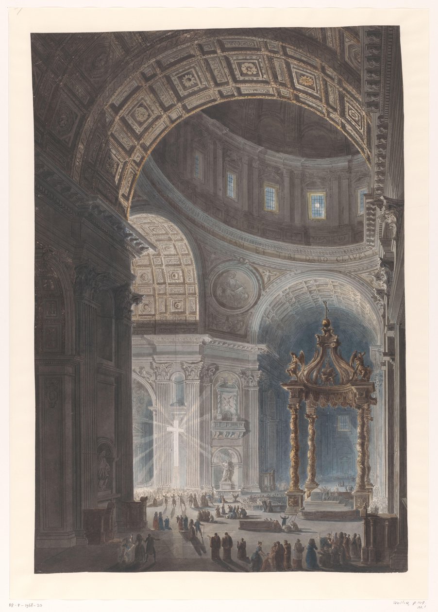 Iluminacja Krzyża Świętego w Bazylice św. Piotra Iluminacja Krzyża w Bazylice św. Piotra autorstwa Francesco Piranesi