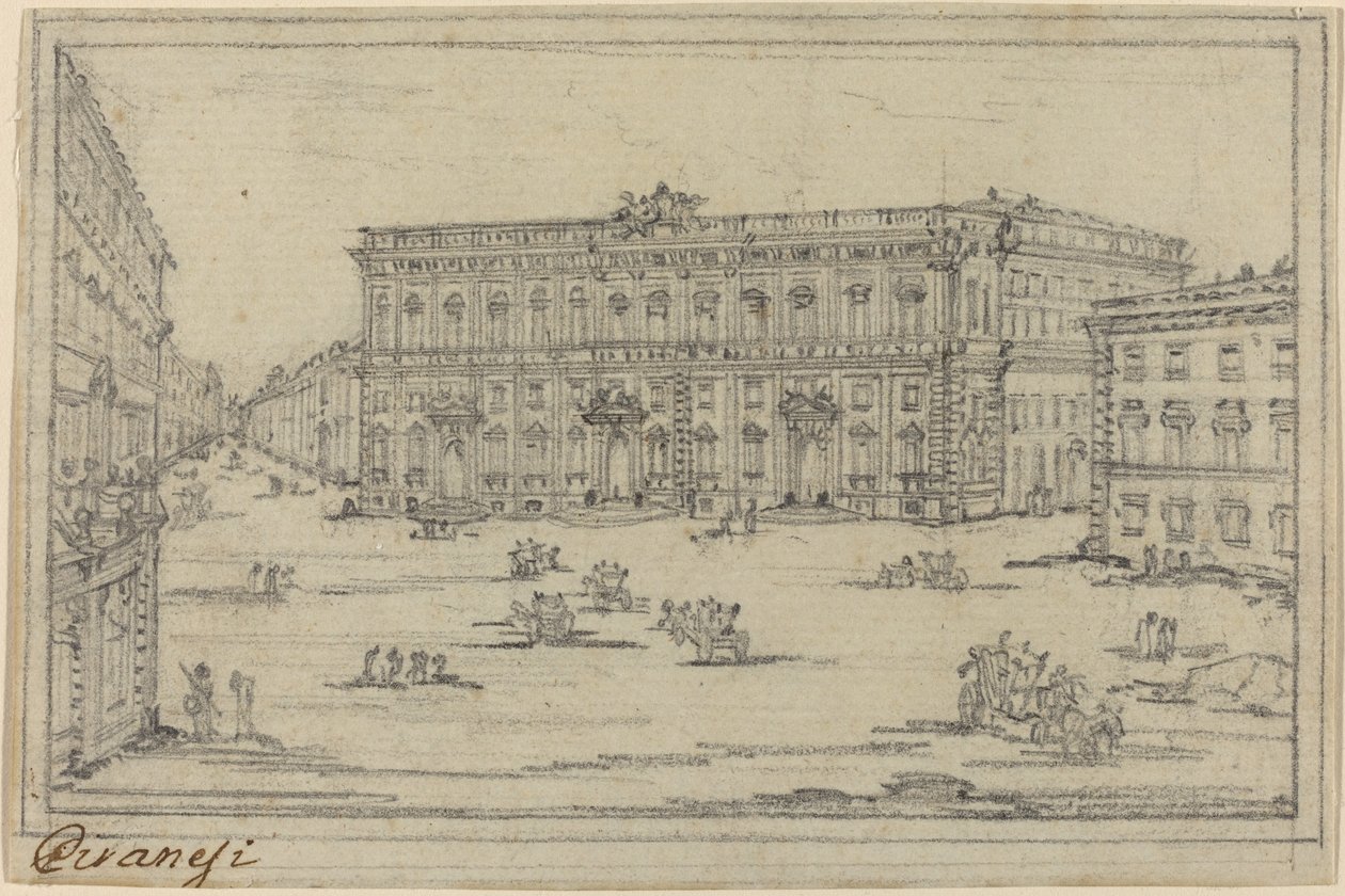 Palazzo della Consultà autorstwa Francesco Piranesi