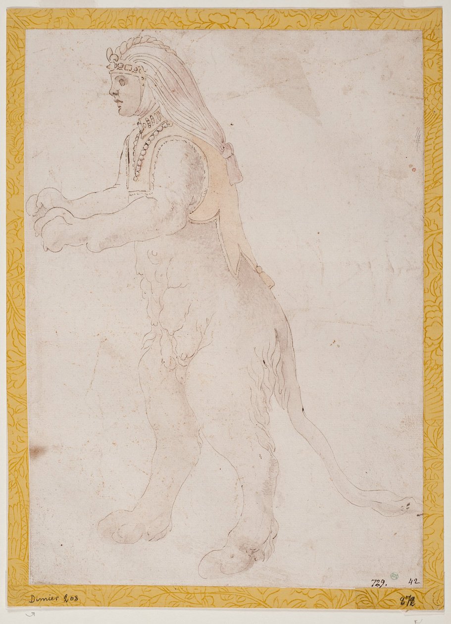 Stehende Sphinx autorstwa Francesco Primaticcio