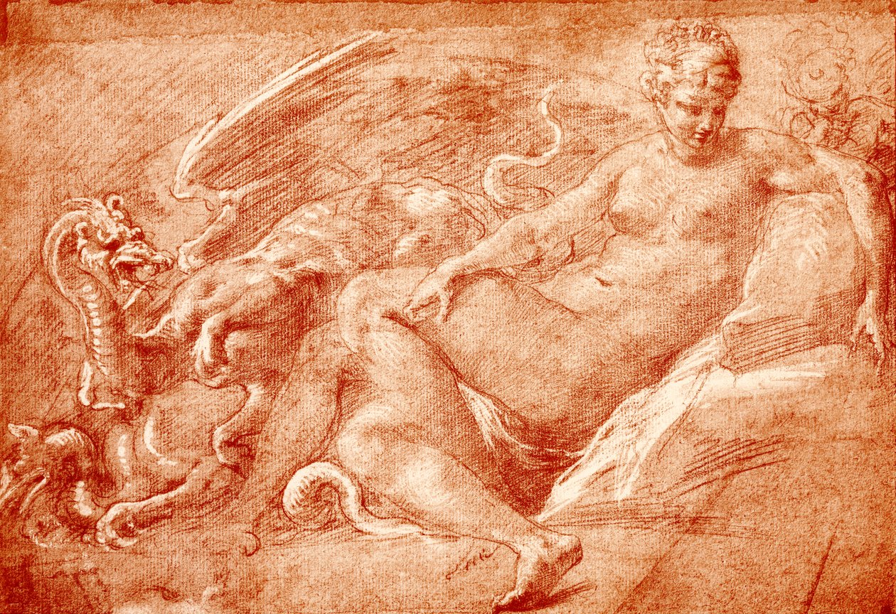 Ucz się do Ceres na wozie smoka autorstwa Francesco Primaticcio