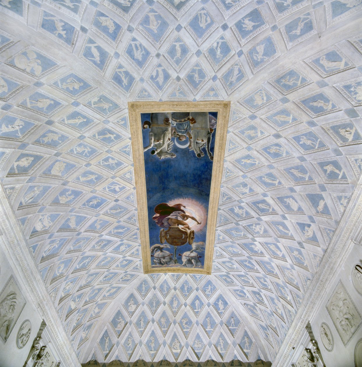 Słońce i Księżyc (fresk) autorstwa Francesco Primaticcio