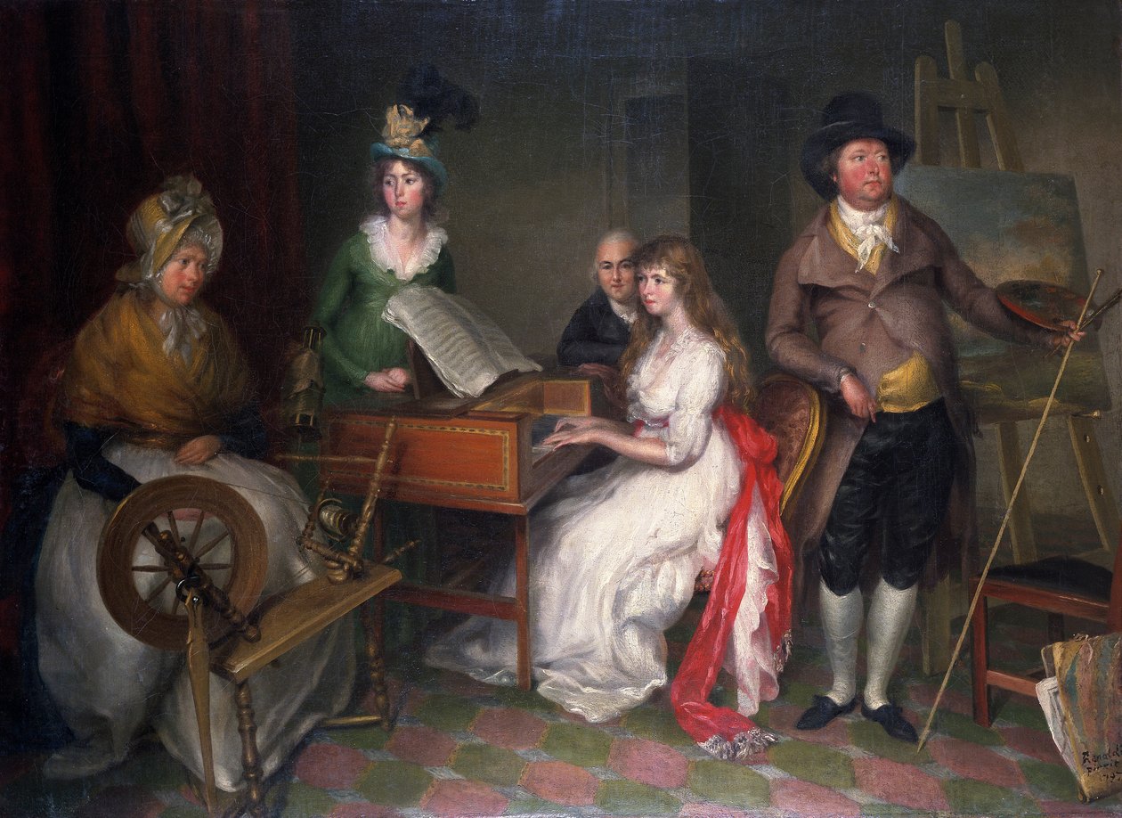 „Thomas Jones, 1742-1803 i jego rodzina”, 1797 autorstwa Francesco Renaldi