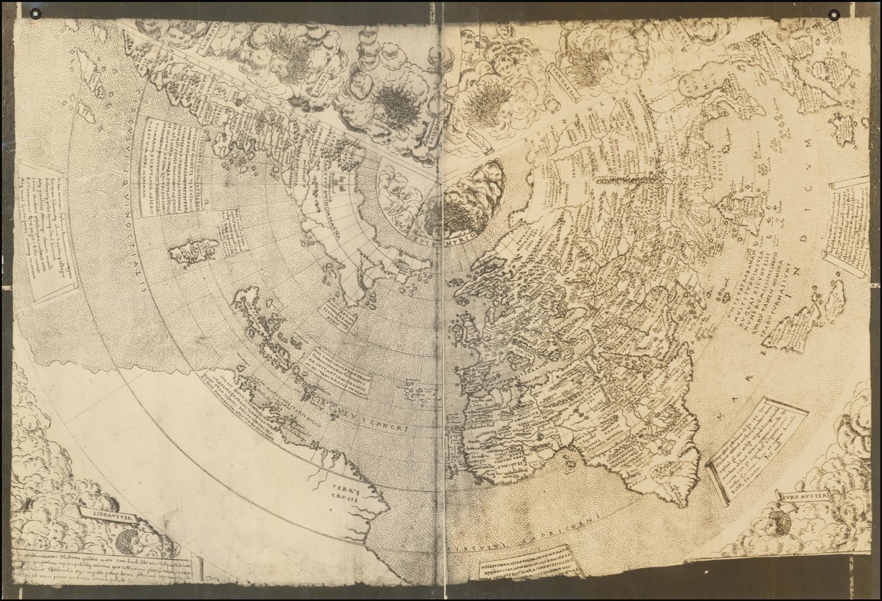 1506 Mapa świata Contarini-Roselli autorstwa Francesco Rosselli
